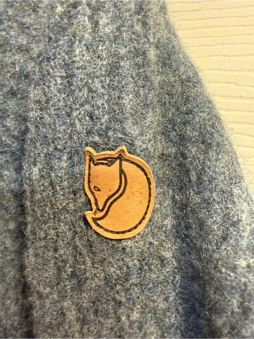 Fjallraven Women's Crew Neck Wool Sweater in Slate Blue - Picture 8 of 8